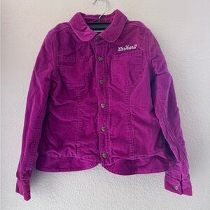 Carhartt‎ Little Girls Purple 100% Cotton Corduroy Jacket Size 8